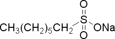 1-庚烷磺酸鈉,22767-50-6,結構式